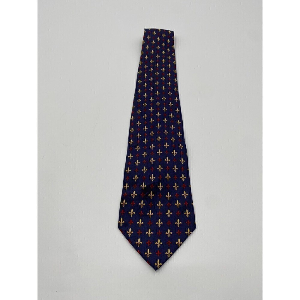 Pura Seta Yellow Red Blue Silk Necktie